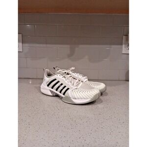K-Swiss White and Black Athletic Shoes